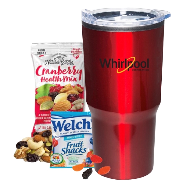 Stainless Tumbler filled with Healthy Snacks... from ASI 89971 Stuff A Mug