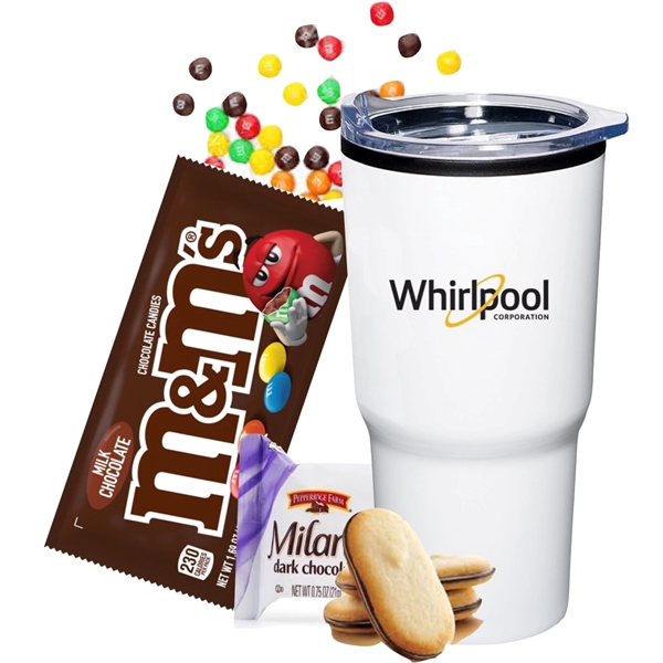 Stainless Tumbler filled with Candy and Cookies... from ASI 89971 Stuff A Mug