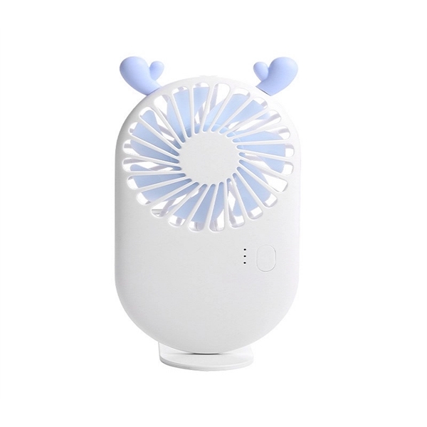 Mini portable hand fan made of ABS plastic and silica gel... from ASI 37218 Athena Promo (tm)