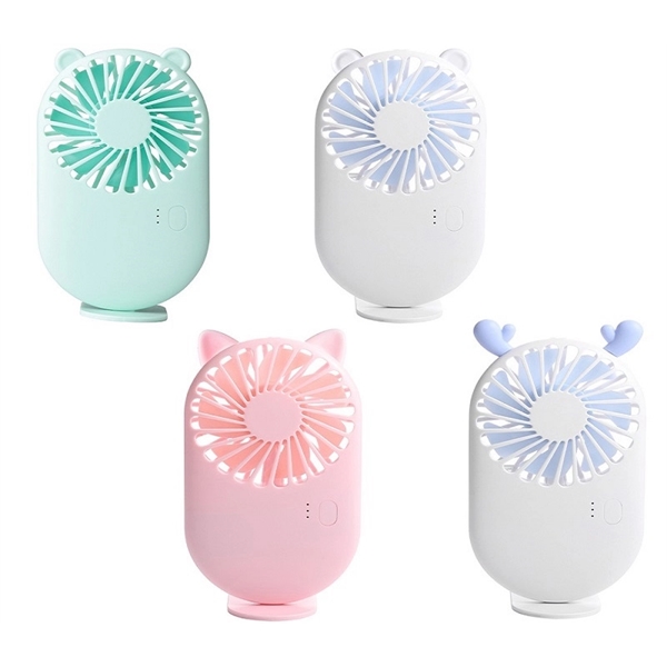 Mini portable hand fan made of ABS plastic and silica gel... from ASI 37218 Athena Promo (tm)