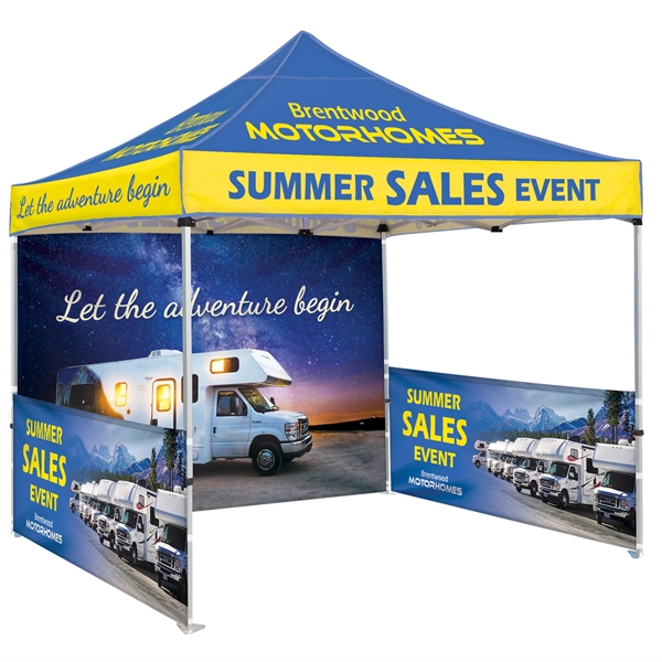 Custom Full Color Digital 10' Heavy Duty Hexagon Canopy Tent With... from ASI 80228 Quinn