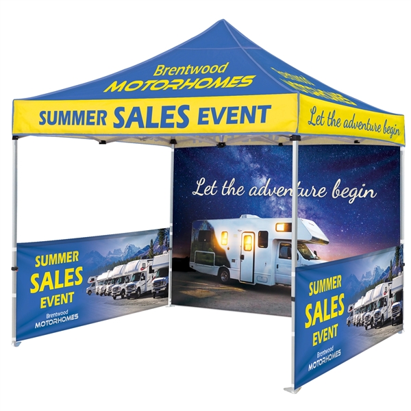 Custom Full Color Digital 10' Heavy Duty Hexagon Canopy Tent With... from ASI 80228 Quinn