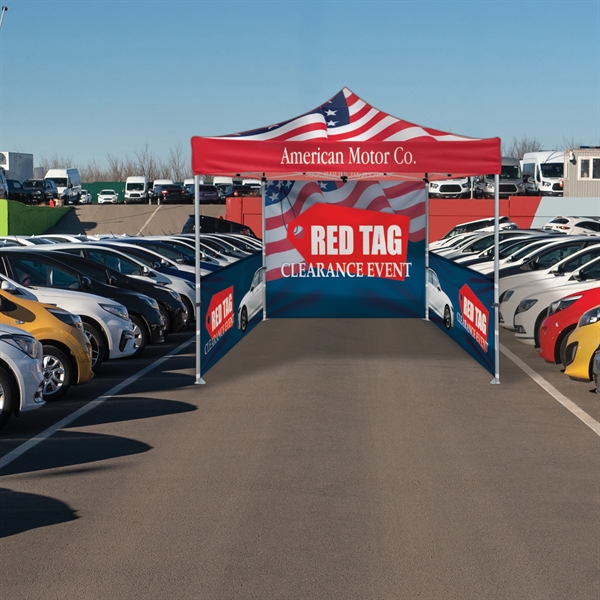 Custom Full Color Digital 10' Heavy Duty Hexagon Canopy Tent With... from ASI 80228 Quinn