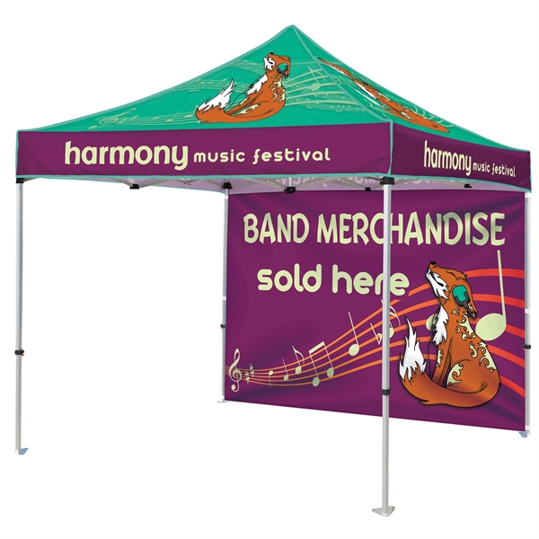 Custom Full Color Digital 10' Heavy Duty Hexagon Canopy Tent With... from ASI 80228 Quinn
