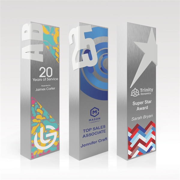 Shine bright with attractive, energetic and engaging accents! Style your award... from ASI 93986 Visions/Awardcraft / Visions Awards