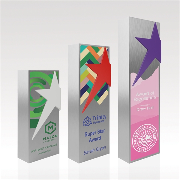 Shine bright with attractive, energetic and engaging accents! Style your award... from ASI 93986 Visions/Awardcraft / Visions Awards