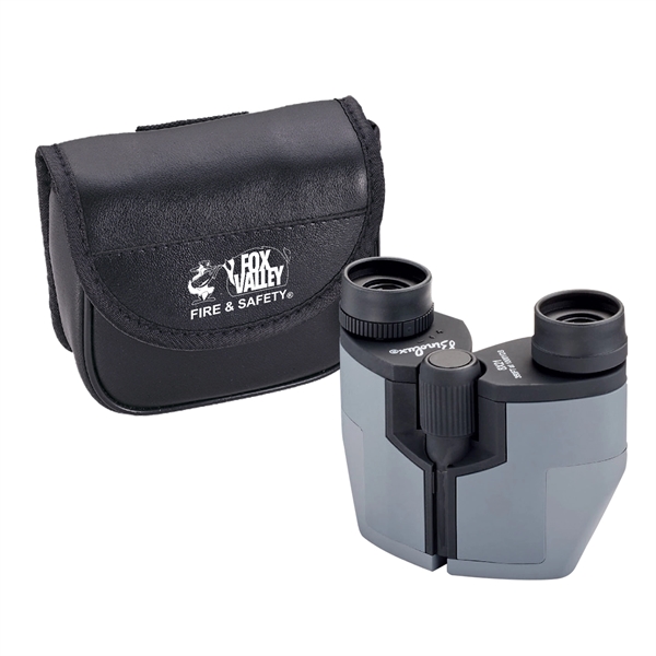 Compact 8x21 binocular with black rubber coated grips and ruby coated... from ASI 46170 Compass Industries Inc