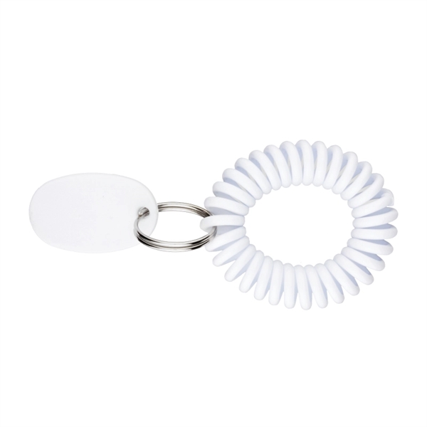 EVA plastic bungee bracelet wrist loop coil with keyring and tag.... from ASI 57655 STOPNGO Line