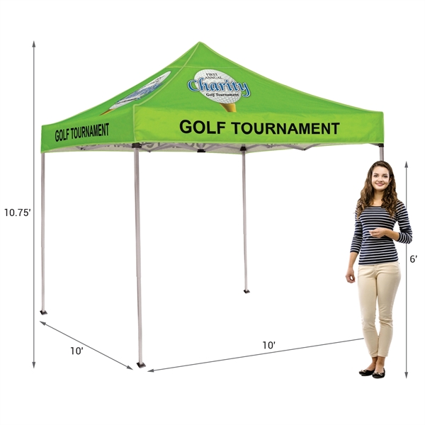 Custom Full Color Digital 10' Square Canopy Tent... from ASI 80228 Quinn