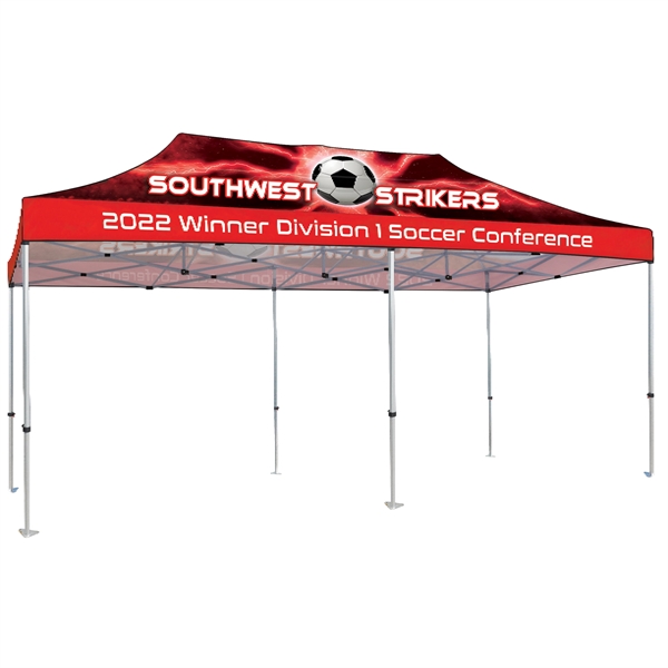Custom Full Color Digital 10' x 20' Heavy Duty Hexagon Canopy... from ASI 80228 Quinn
