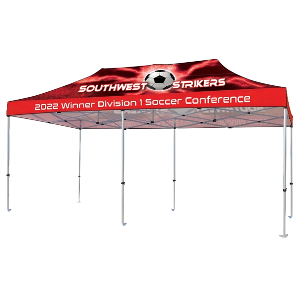 Custom Full Color Digital 10' x 20' Heavy Duty Hexagon Canopy... from ASI 80228 Quinn
