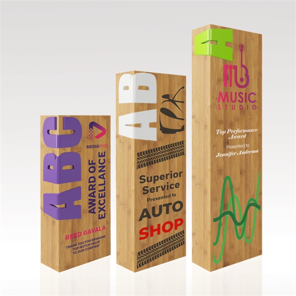 Shine bright with attractive, energetic and engaging accents! Style your award... from ASI 93986 Visions/Awardcraft