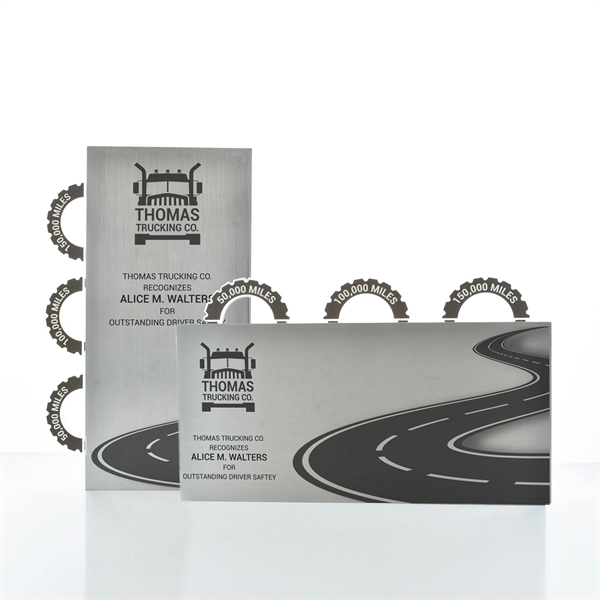 This sleek aluminum design provides ample imprint room for your digital... from ASI 93986 Visions/Awardcraft