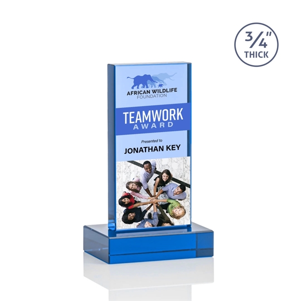 The Marvelous Hathaway Award features a striking Sky Blue Crystal Tower... from ASI 84592 St Regis Group / St Regis