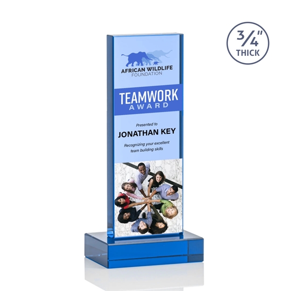 The Marvelous Hathaway Award features a striking Sky Blue Crystal Tower... from ASI 84592 St Regis Group / St Regis