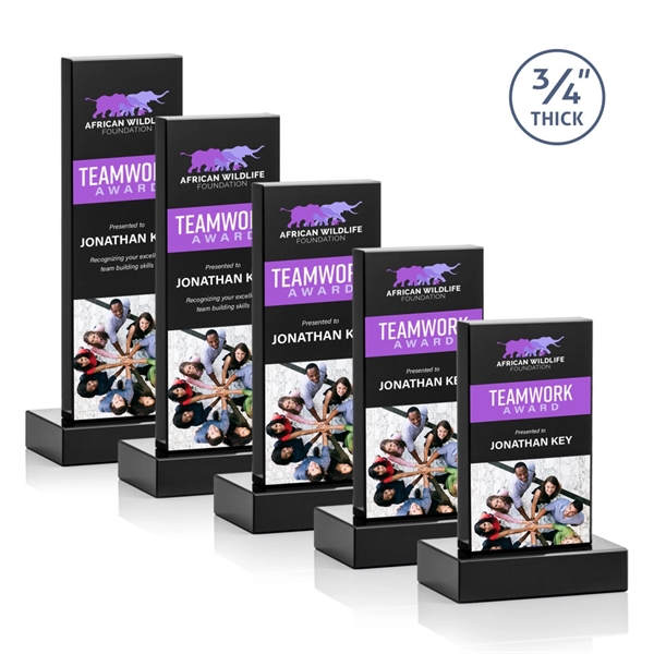 The Marvelous Hathaway Award features a striking Ebony Crystal Tower mounted... from ASI 84592 St Regis Group / St Regis