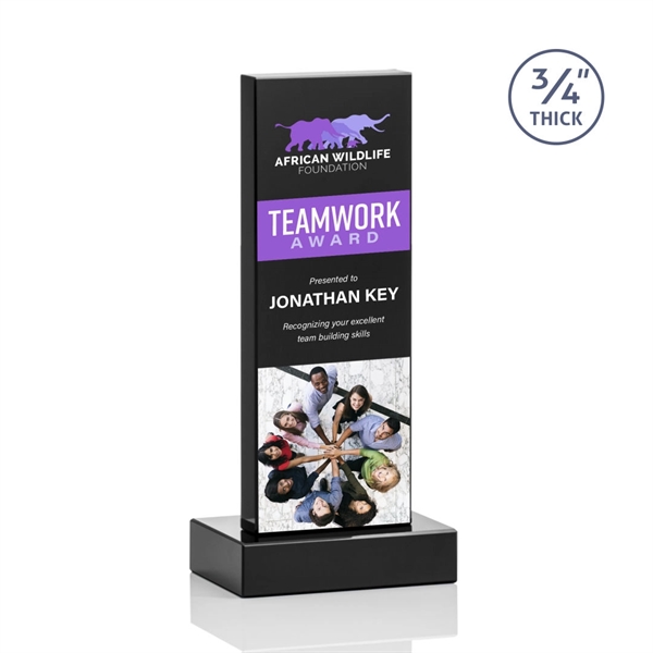 The Marvelous Hathaway Award features a striking Ebony Crystal Tower mounted... from ASI 84592 St Regis Group / St Regis