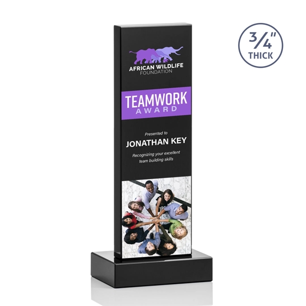 The Marvelous Hathaway Award features a striking Ebony Crystal Tower mounted... from ASI 84592 St Regis Group / St Regis