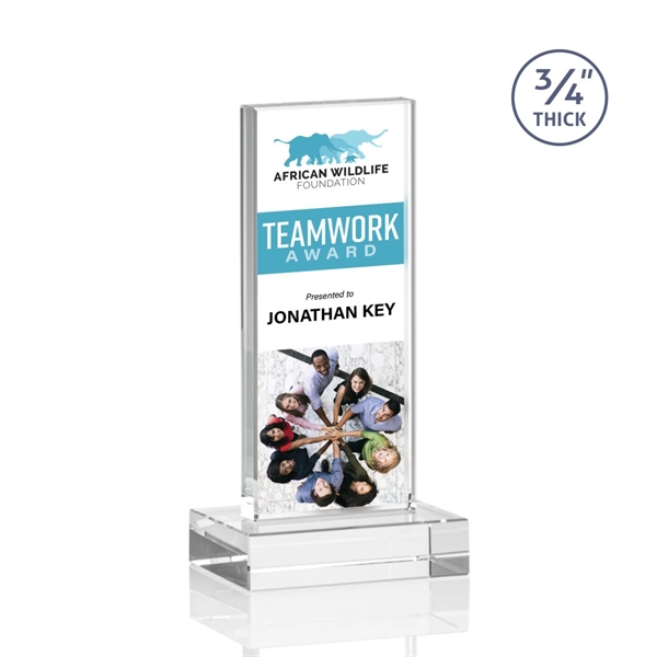 The Marvelous Hathaway Award features a striking Clear Crystal Tower mounted... from ASI 84592 St Regis Group / St Regis