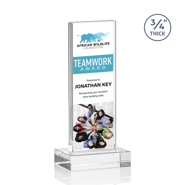 The Marvelous Hathaway Award features a striking Clear Crystal Tower mounted... from ASI 84592 St Regis Group / St Regis