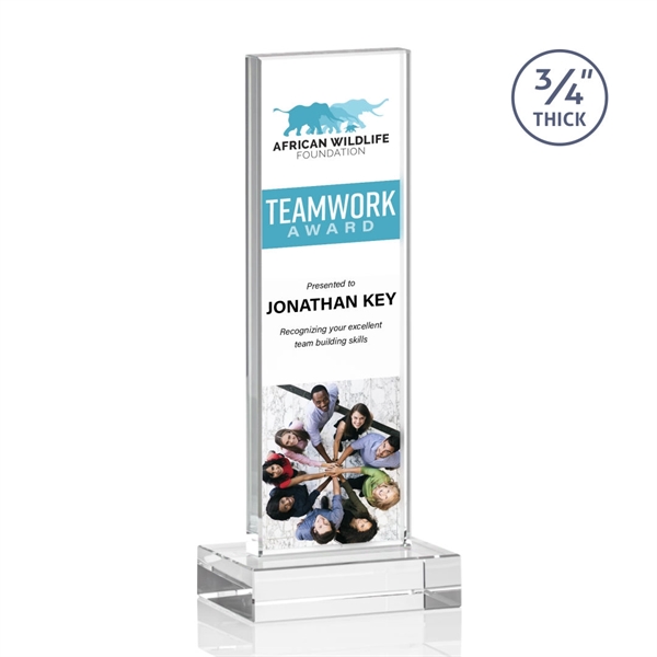 The Marvelous Hathaway Award features a striking Clear Crystal Tower mounted... from ASI 84592 St Regis Group / St Regis