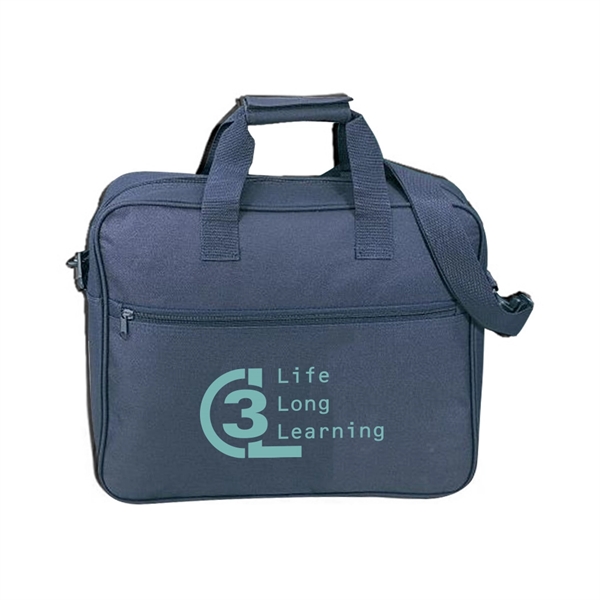 Poly zippered business portfolio briefcase bag.... from ASI 31517 Admart Products / Admart Line