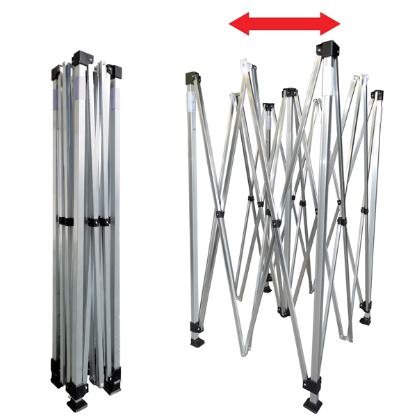 Custom full color digital 10' square canopy tent with one full... from ASI 80228 Quinn