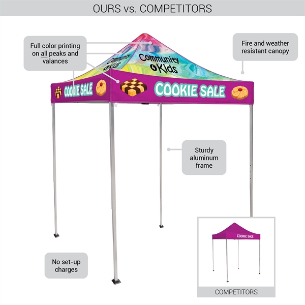 Full Custom Full Color 6.5' Square Canopy Tent. Easy to transport,... from ASI 80228 Quinn