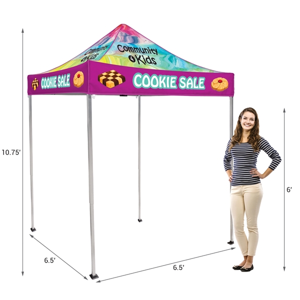 Full Custom Full Color 6.5' Square Canopy Tent. Easy to transport,... from ASI 80228 Quinn