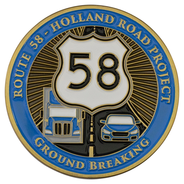 Die struck iron challenge coins with one or two-sided imprints and... from ASI 52263 EMT / EMT EMT EASY