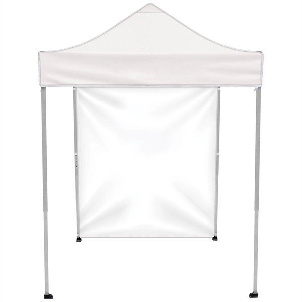 Custom full color digital 6.5' square canopy tent with one full... from ASI 80228 Quinn