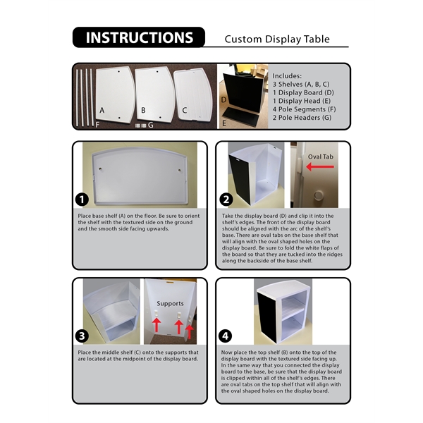 78" Custom Display Counter with Multiple Panels... from ASI 80228 Quinn