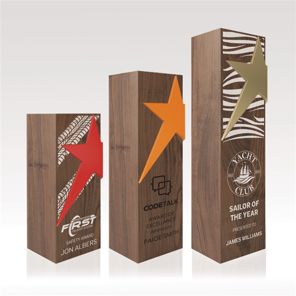 Shine bright with attractive, energetic and engaging accents! Style your award... from ASI 93986 Visions/Awardcraft