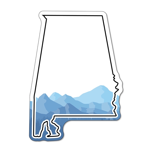 2.97"H x 2.14"W Alabama State 35 mil non-toxic magnet with digital... from ASI 54040 Fey Promo / Magna-Tel by Fey
