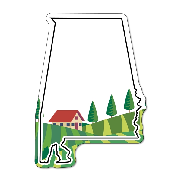 2.97"H x 2.14"W Alabama State 35 mil non-toxic magnet with digital... from ASI 54040 Fey Promo / Magna-Tel by Fey