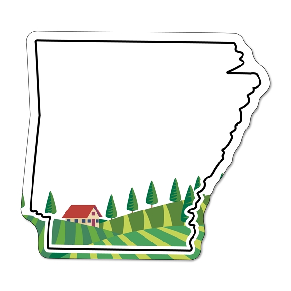 Arkansas stock shape state magnet that's flexible, non-toxic, and measures 2.41"H... from ASI 54040 Fey Promo / Magna-Tel by Fey