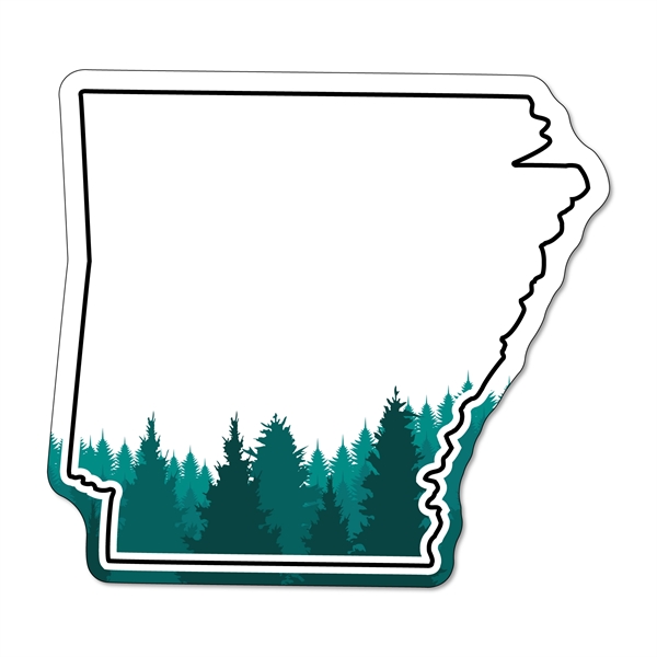 Arkansas stock shape state magnet that's flexible, non-toxic, and measures 2.41"H... from ASI 54040 Fey Promo / Magna-Tel by Fey