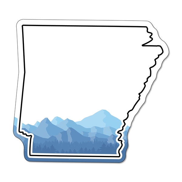 Arkansas stock shape state magnet that's flexible, non-toxic, and measures 2.41"H... from ASI 54040 Fey Promo / Magna-Tel by Fey