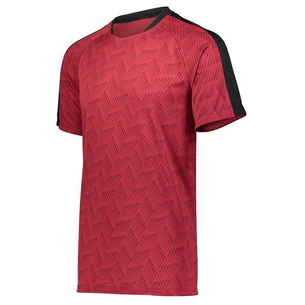 Adult jersey with a low profile tapered collar.... from ASI 37461 Augusta Sportswear