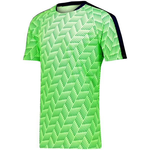 Adult jersey with a low profile tapered collar.... from ASI 37461 Augusta Sportswear