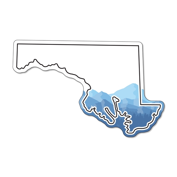 Maryland stock shape state magnet that's flexible, non-toxic, and measures 2.50"H... from ASI 54040 Fey Promo / Magna-Tel by Fey
