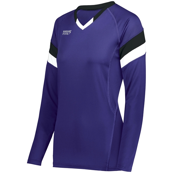 Ladies Tri-Color Long Sleeve Jersey.... from ASI 37461 Augusta Sportswear