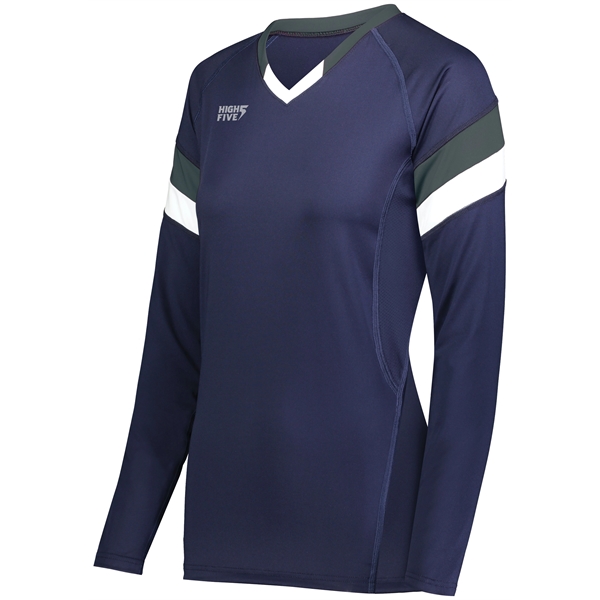 Ladies Tri-Color Long Sleeve Jersey.... from ASI 37461 Augusta Sportswear
