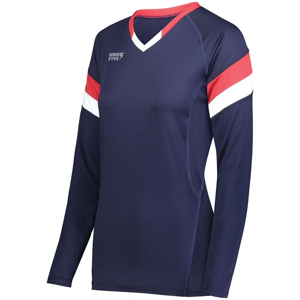 Ladies Tri-Color Long Sleeve Jersey.... from ASI 37461 Augusta Sportswear