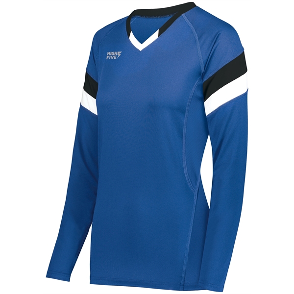 Ladies Tri-Color Long Sleeve Jersey.... from ASI 37461 Augusta Sportswear