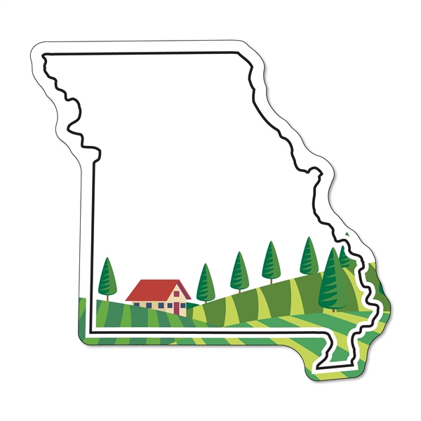 2.75"H x 2.91"W Missouri State non-toxic 35 mil thick, magnet with... from ASI 54040 Fey Promo / Magna-Tel by Fey