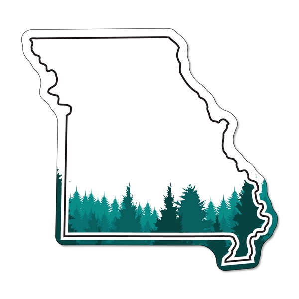 2.75"H x 2.91"W Missouri State non-toxic 35 mil thick, magnet with... from ASI 54040 Fey Promo / Magna-Tel by Fey