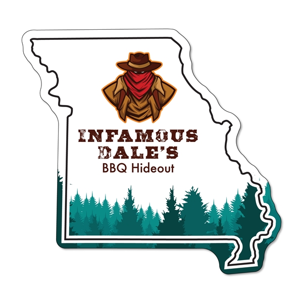 2.75"H x 2.91"W Missouri State non-toxic 35 mil thick, magnet with... from ASI 54040 Fey Promo / Magna-Tel by Fey