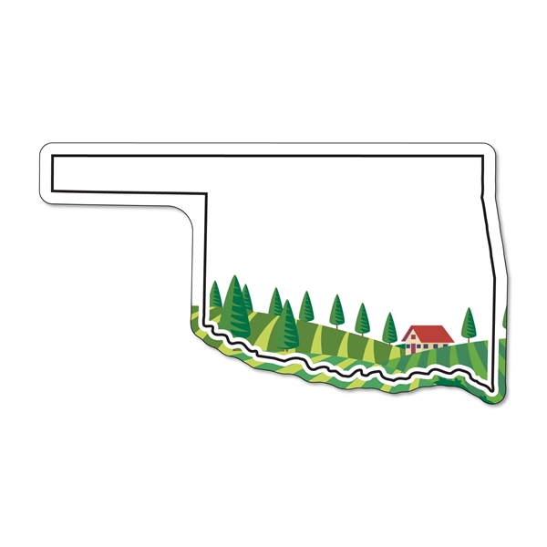 2.04"H x 3.65"W Oklahoma State non-toxic magnet with Customization options.... from ASI 54040 Fey Promo / Magna-Tel by Fey