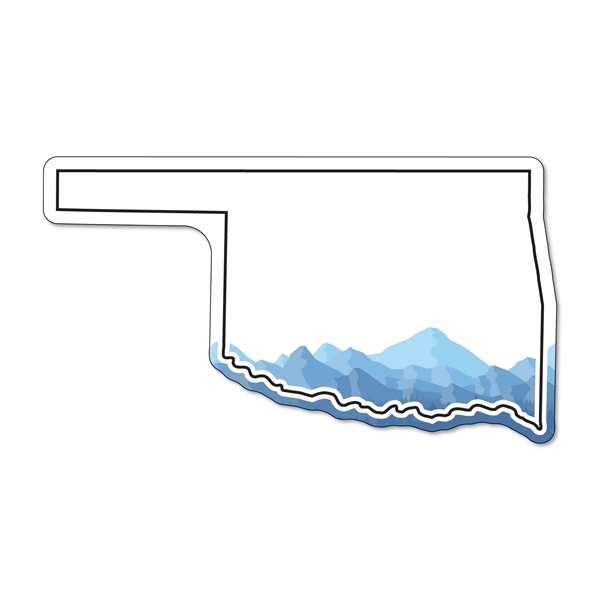 2.04"H x 3.65"W Oklahoma State non-toxic magnet with Customization options.... from ASI 54040 Fey Promo / Magna-Tel by Fey